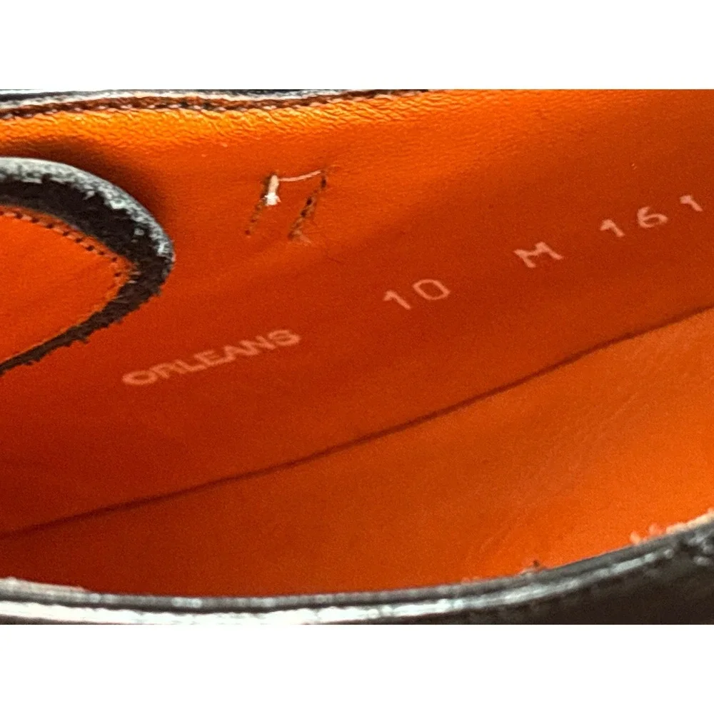 Mezlan Orleans Black Monk Strap Dress Shoes Mens 10 M Made in Spain Exotic